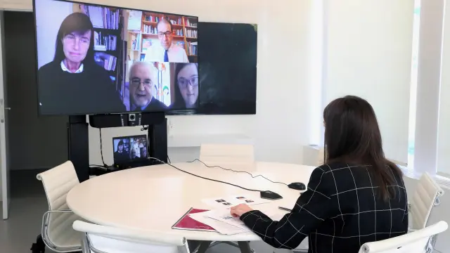 Videoconferencia de la reina Letizia