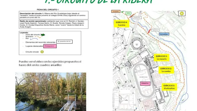 Una de las propuestas transcurre por la ribera del río Guadalope. Ayuntamiento Alcañiz