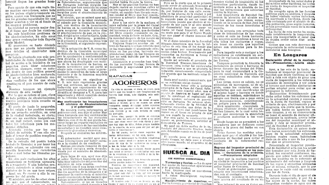 HERALDO informa de la evolución de la epidemia de gripe en septiembre de 1918.