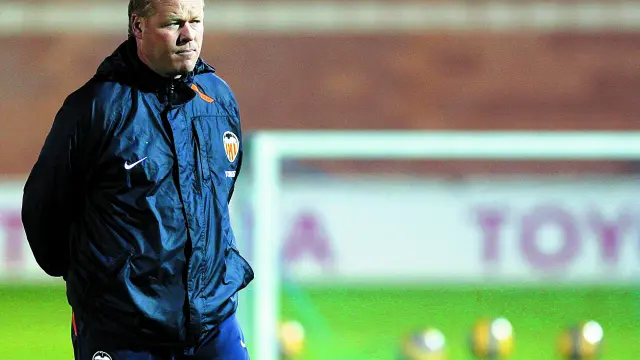 Koeman, durante su etapa como entrenador del Valencia