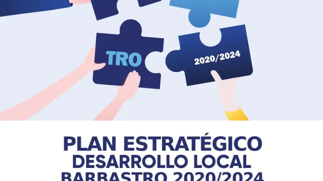 Cartel del Plan Estratégico de Desarrollo Local de Barbastro.