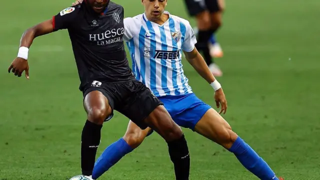 El debut de Cheick Doukouré con la camiseta del Huesca.