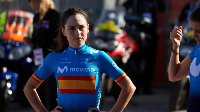 Lourdes Oyarbide, ciclista del Movistar