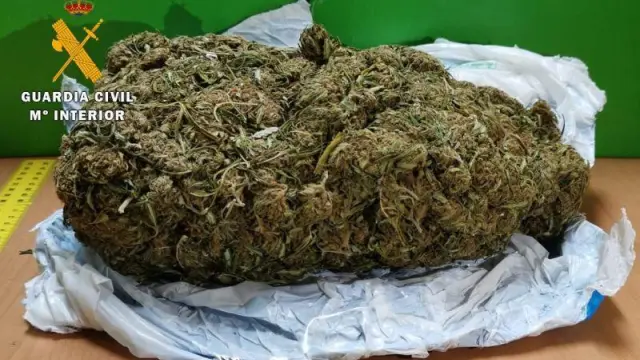 Marihuana incautada por la Guardia Civil