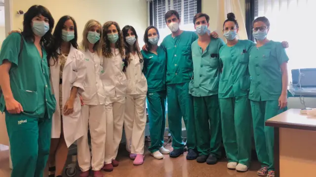 El equipo de la Unidad de Arritmias del Hospital Clínico de Zaragoza