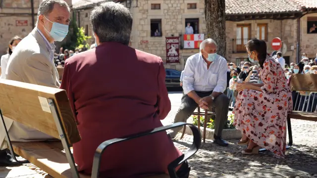 Los Reyes visitan Soria dentro de su gira por España tras la crisis del coronavirus
