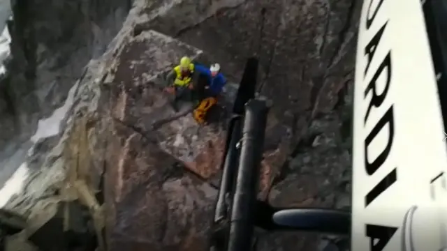 Rescate de dos escaladores enriscados en la cresta de Cregüeña, en Benasque.