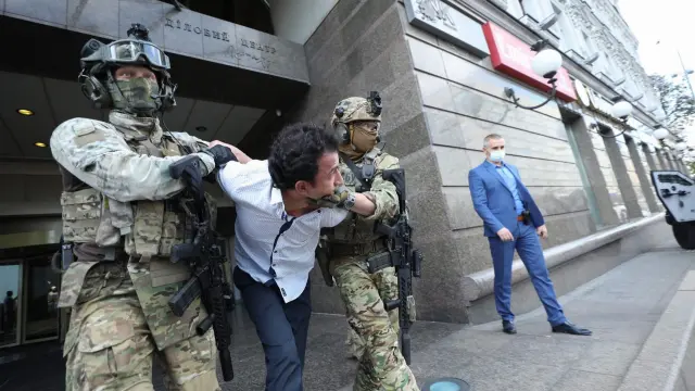 Momento de la detención en Kiev