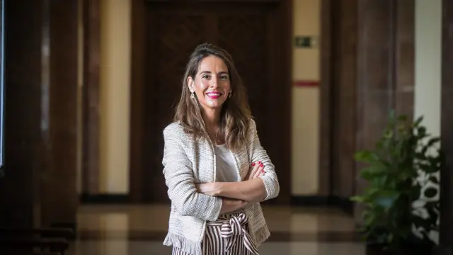 María Navarro, en el Ayuntamiento de Zaragoza.