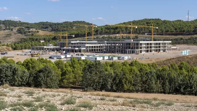 obras del nuevo hospital de Teruel. Foto Antonio Garcia/Bykofoto. 13/08/20 [[[FOTOGRAFOS]]]