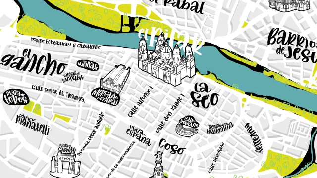Mapa interactivo de Zaragoza capital