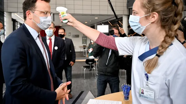 German Health Minister Spahn visits St. Josef Hospital in Bochum