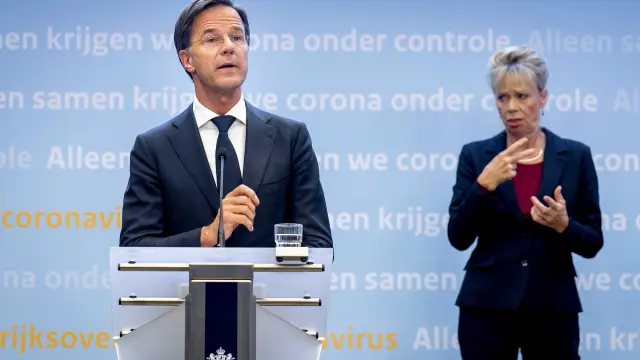 Mark Rutte durante una comparecencia este martes en La Haya.