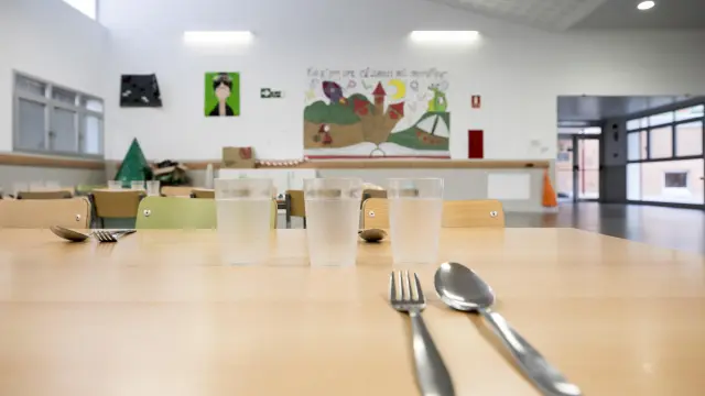 Un comedor escolar en Zaragoza