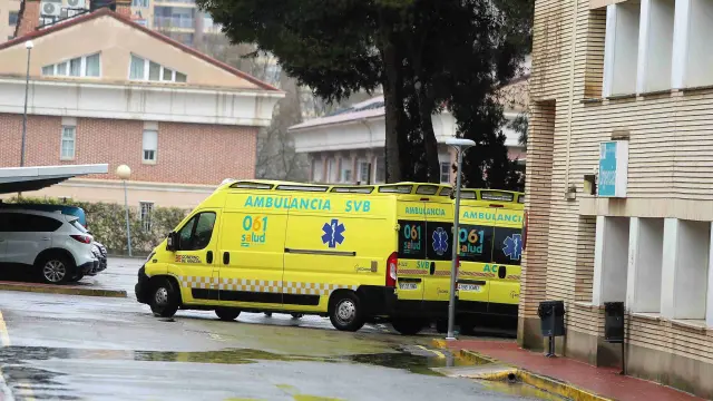 Entrada al servicio de urgencias del hospital San Jorge de Huesca.