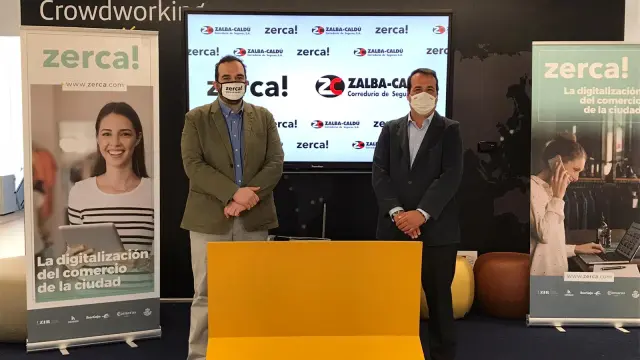 Los directores generales de zerca!, David Rey, y Zalba-Caldú, Fernando Ortiz.