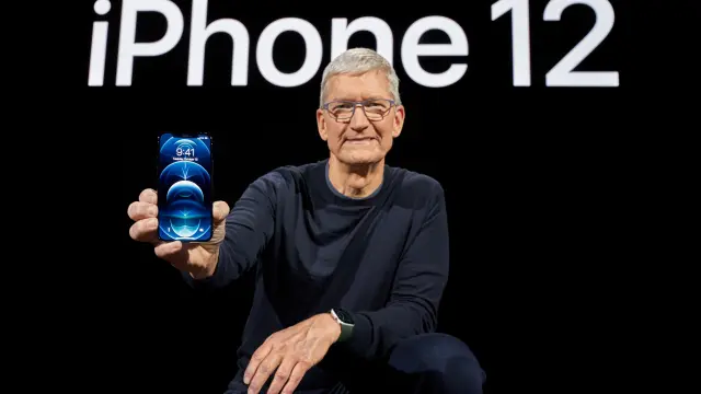 Cupertino (United States), 13/10/2020.- Handout image released by Apple showing Apple CEO Tim Cook kicking off a special event at Apple Park in Cupertino, California, USA, 13 October 2020. Apple is expected to introduce several new products including a new iPhone. (Estados Unidos) EFE/EPA/BROOKS KRAFT / APPLE INC. / HO EDITORIAL USE ONLY, NO SALES Apple special event
