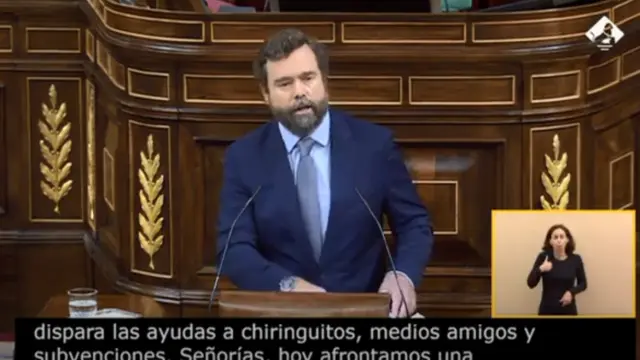 Iván Espinosa de los Monteros, durante el debate de la moción.