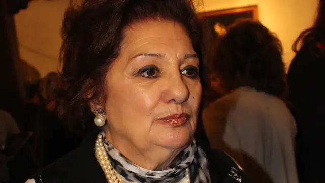 Dolores Abril, en una de sus últimas apariciones públicas, en 2015.