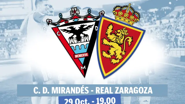Horario del partido Mirandés - Real Zaragoza