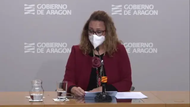 La consejera Mayte Pérez del Gobierno de Aragón