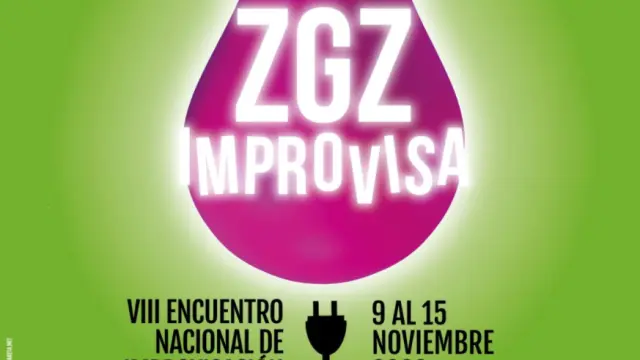 Cartel del Festival Zaragoza Improvisa
