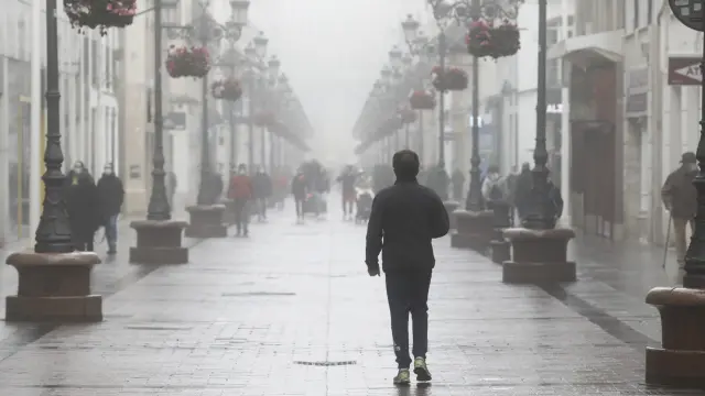 Niebla en la calle Alfonso.