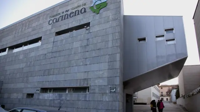 Exterior de la sede de la comarca Campo de Cariñena.