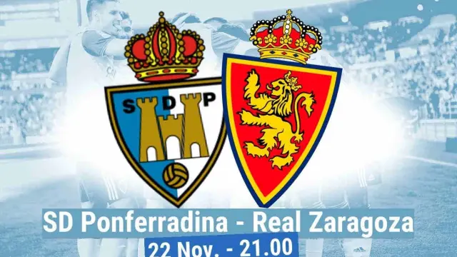 Horario y dónde ver el Ponferradina-Real Zaragoza.