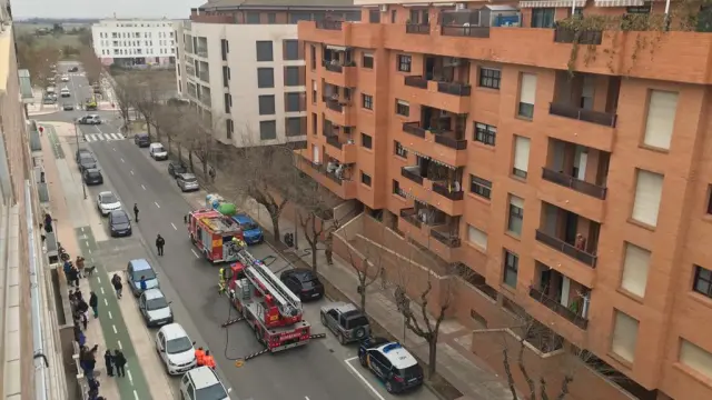 El incendio se ha producido en la calle Doña Sancha.