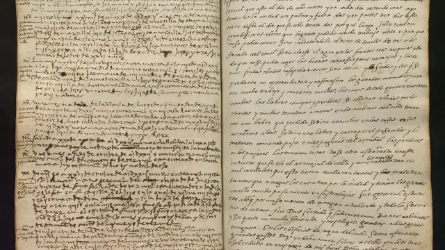 Documento de 1588 en el que una dama acomodada de Teruel describe una nevada similar a la que ha dejado Filomena.