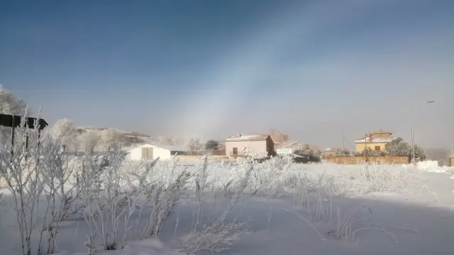Se alcanza el valor máximo en Molina de Aragón con 12,8 grados bajo cero