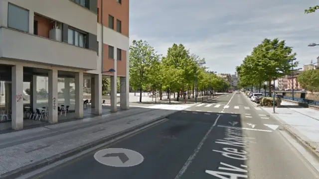 Avenida de Navarra de Rentería, donde ocurrió la agresión.