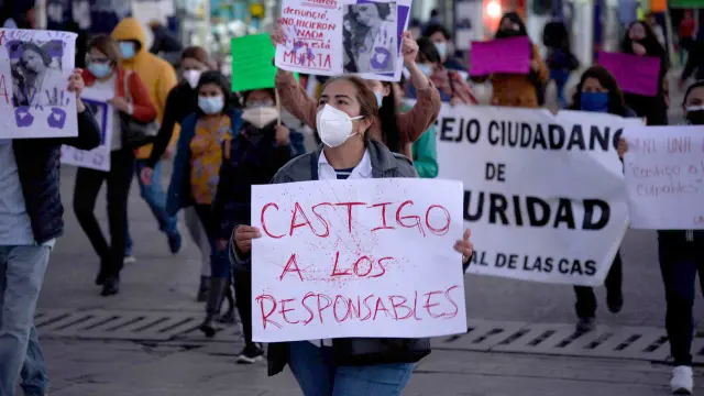 Protestas contra el asesinato de Mariana Sánchez