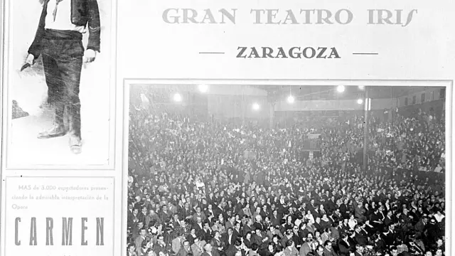 Tal día como hoy se encendieron las luces del Gran Teatro Iris en Zaragoza
