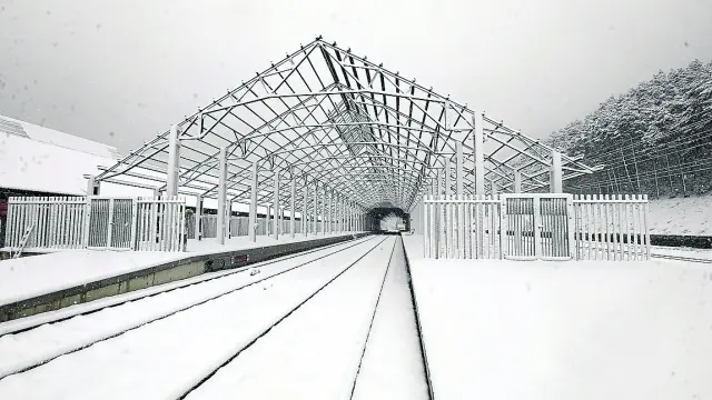 Infraestructura de la nueva estación de Canfranc