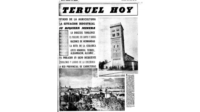 Portada del suplemento Teruel Hoy, publicado en HERALDO el 18 de abril de 1973