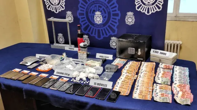 Desarticula en Zaragoza una organización criminal dedicada al tráfico de cocaína.