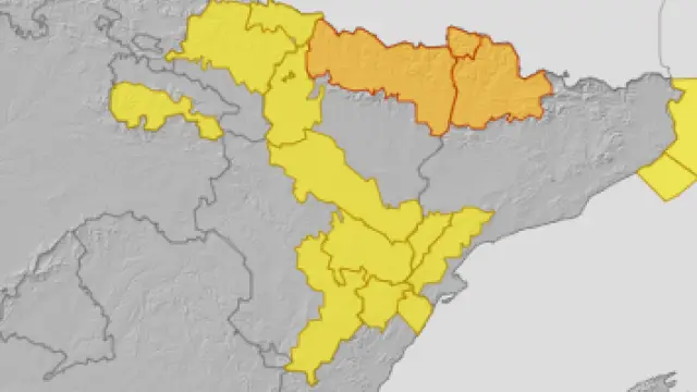 Aviso naranja por acumulación de nieve en el Pirineo y amarillo por fuerte viento en el resto de Aragón.