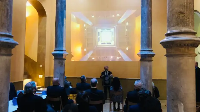 Acto de presentación del libro sobre el edificio del Justiciazgo de Aragón.