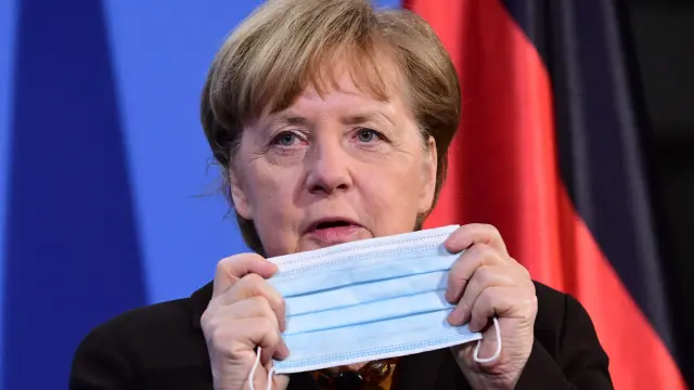 La canciller alemana, Angela Merkel, este martes.