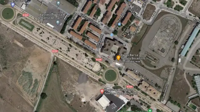 El atropello se produjo en la avenida de Logroño de Casetas, en las proximidades de las piscinas.