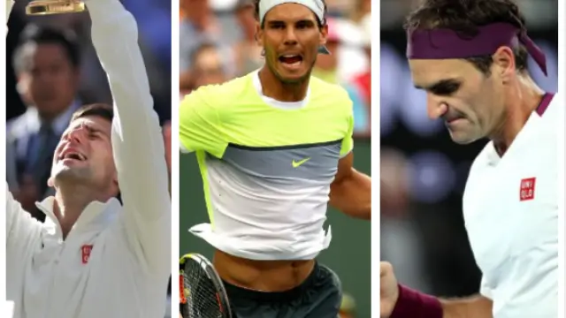Djokovich, Nadal y Federer