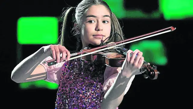 Sofía Rodríguez, durante su actuación en la final del ‘talent'