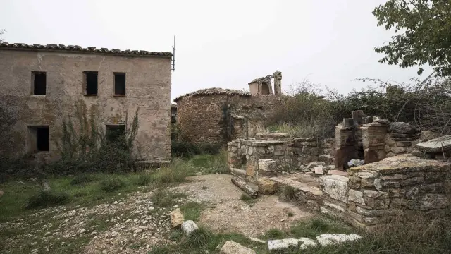 Casa abandonada en el Pirineo aragonés.