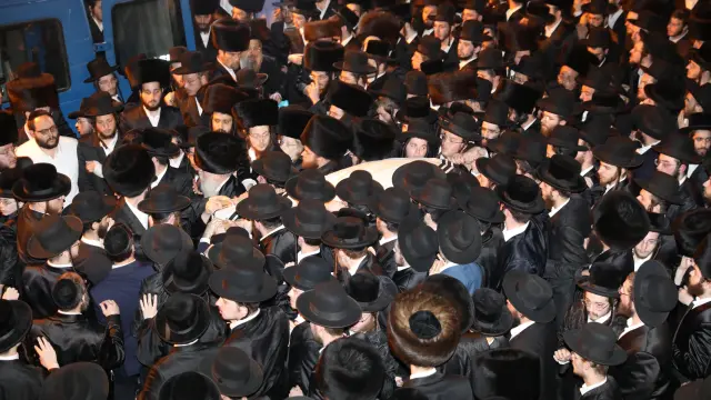 Funeral of ultra-Orthodox killed during Lag B'Omer event in Mount Meron