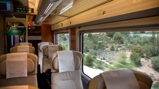 Calatayud ha recibido la primera parada en pruebas de un tren Avlo de Renfe