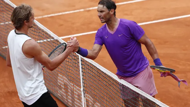Rafa Nadal vence a Alexander Zverev en Roma