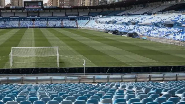 Estadio de La Romareda, donde este domingo se despide la liga 20-21.