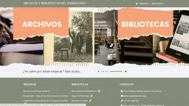 Espacio virtual de archivos y fondos de bibliotecas del Somontano